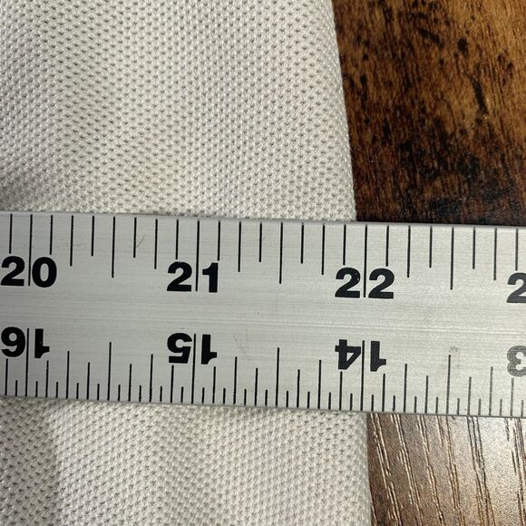 Tommy‎ Bahama Supima Cotton Blend Large Off White Polo Golf Shirt READ - Picture 6 of 6